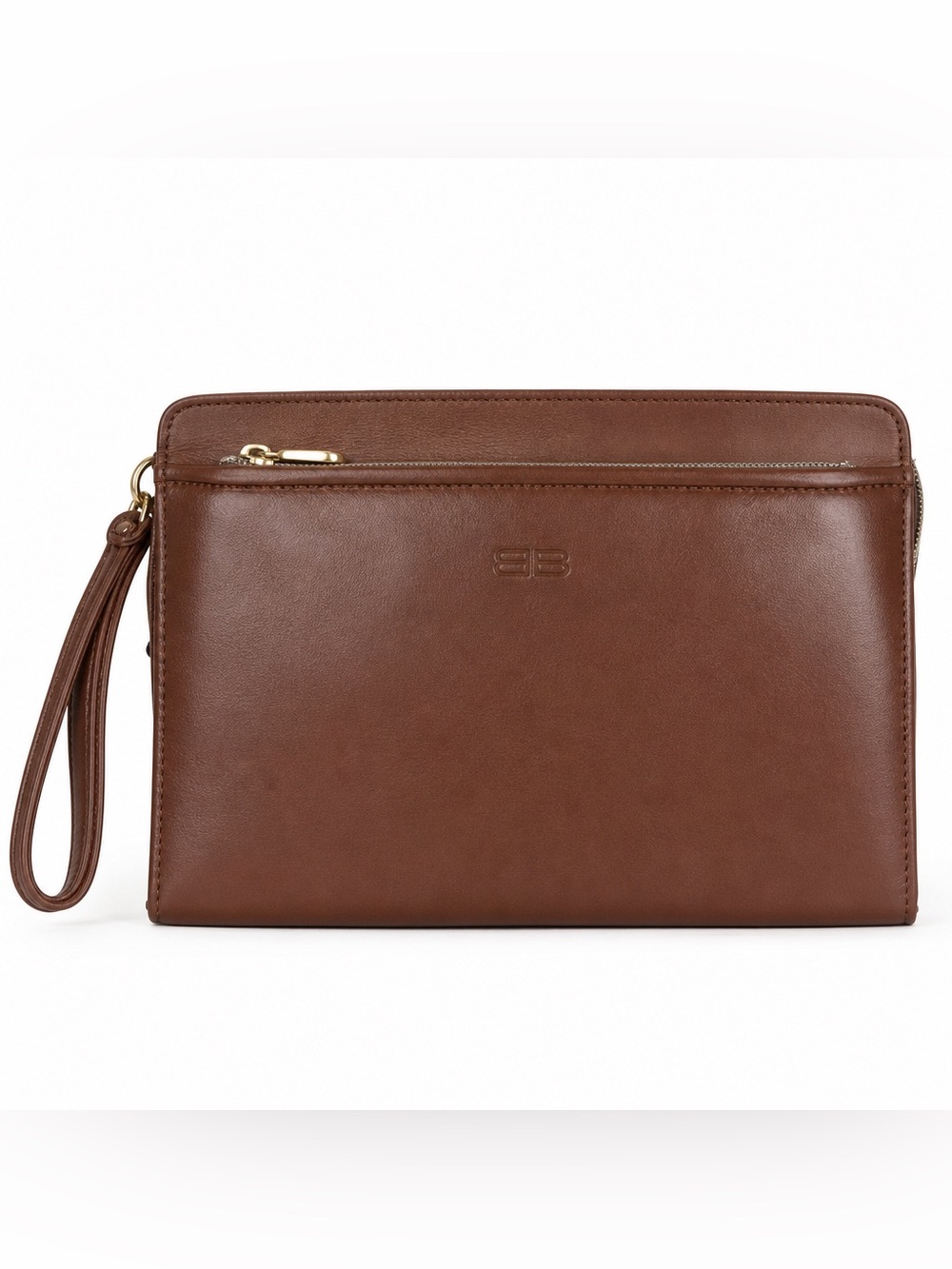 ✨Authentic Balenciaga BB-Print Leather Clutch — Made in Italy✨ 2014 Production